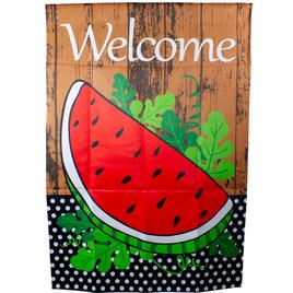 Northlight Seasonal Welcome Watermelon Slice Spring House Flag