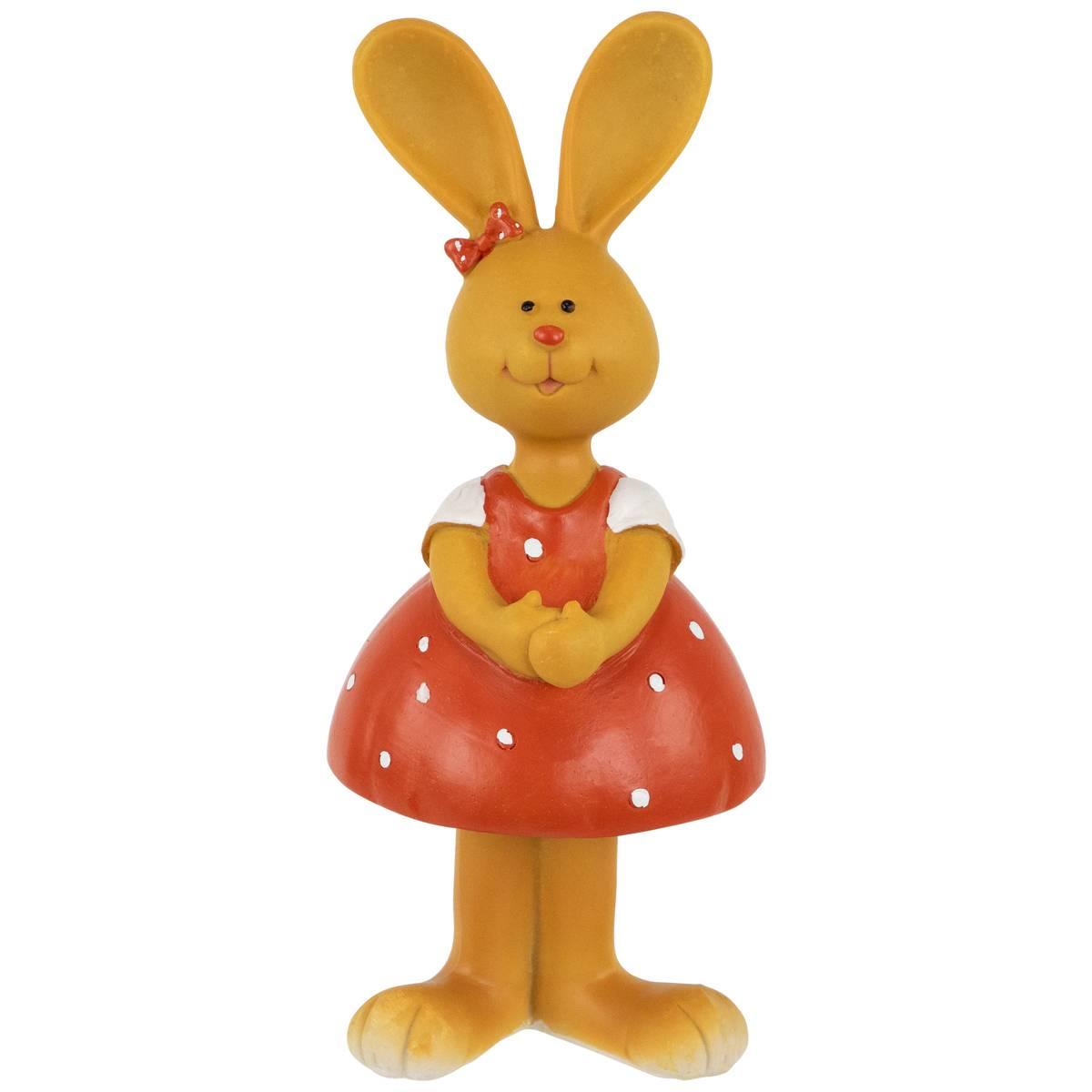 Northlight Seasonal Bunny Girl in Dress Easter Garden Statue