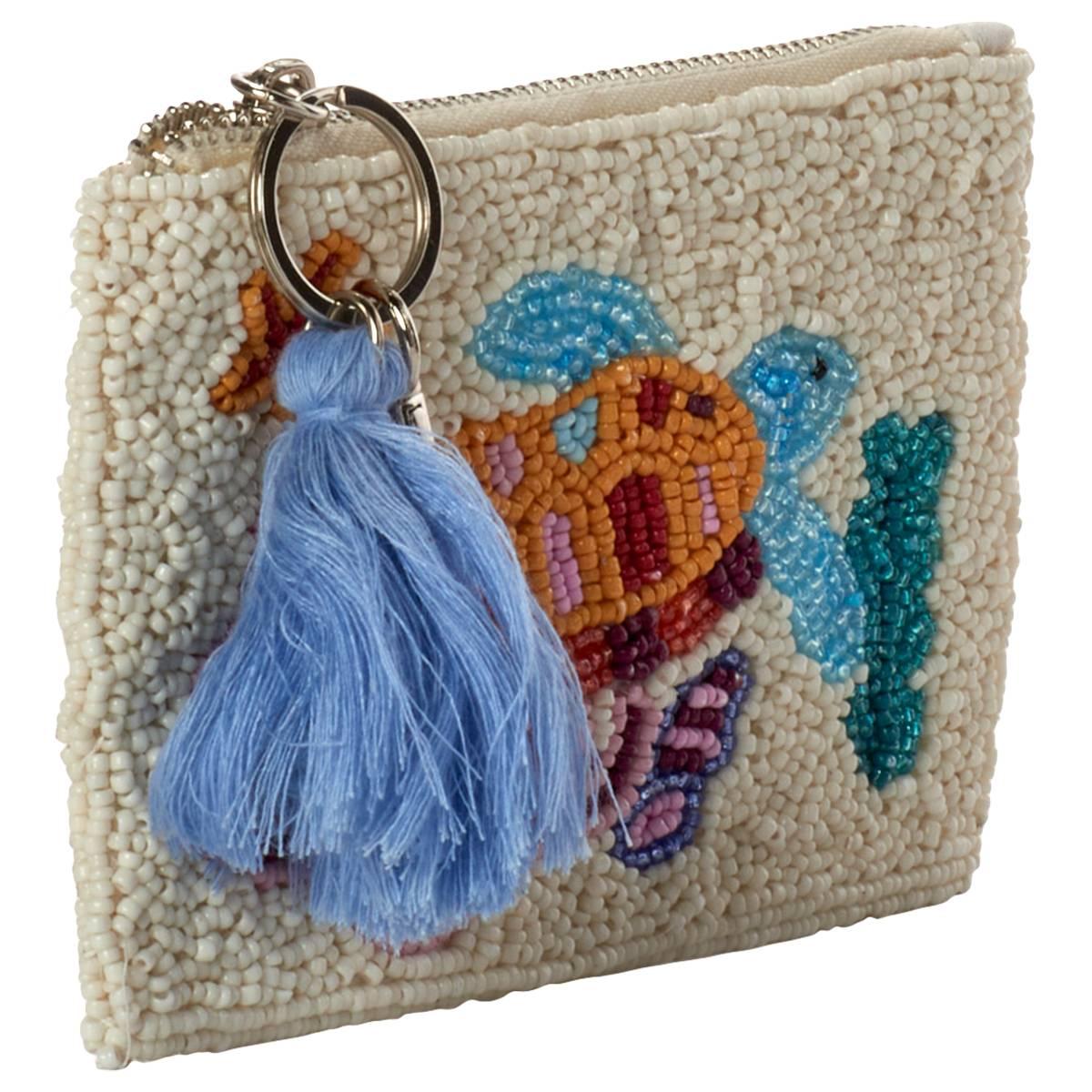 SOL and MER Beaded Sea Turtle Coin Purse