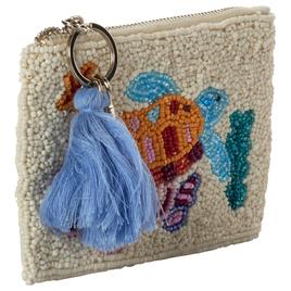 SOL and MER Beaded Sea Turtle Coin Purse