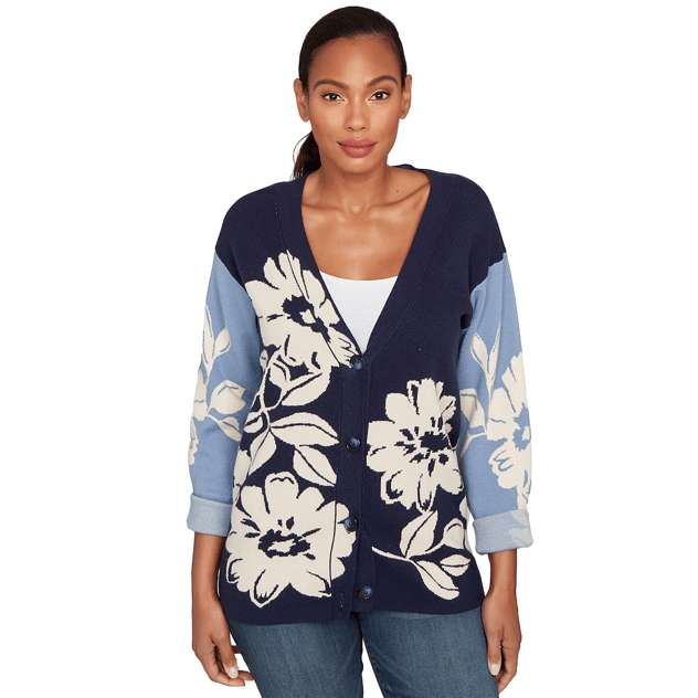 Womens Skye’s the Limit Back To Town Color Block Cardigan