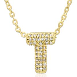 Accents by Gianni Argento 14kt. Gold Bubble Initial T Pendant