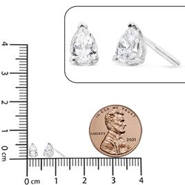 Haus of Brilliance 1ctw. Lab Grown Diamond Pear Stud Earrings