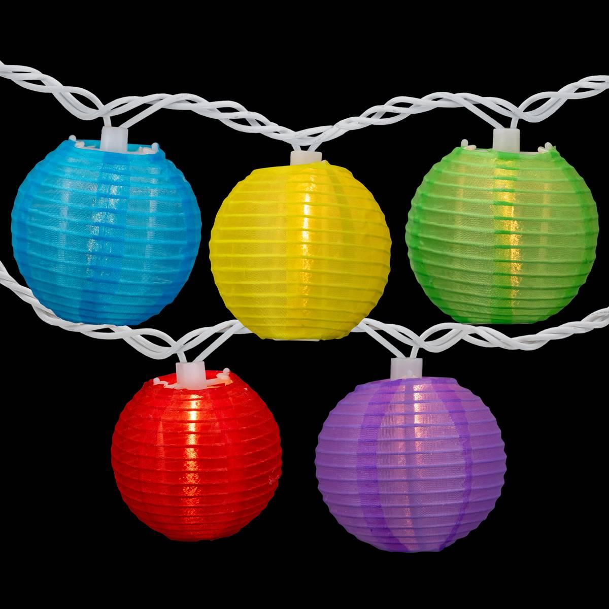 Northlight Seasonal Chinese Lantern Patio Lights - Set of 10