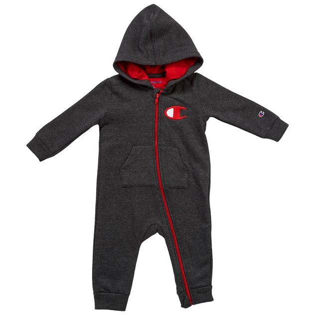 Baby Boy (3-9M) Champion® Hoodie Zip Up Coverall