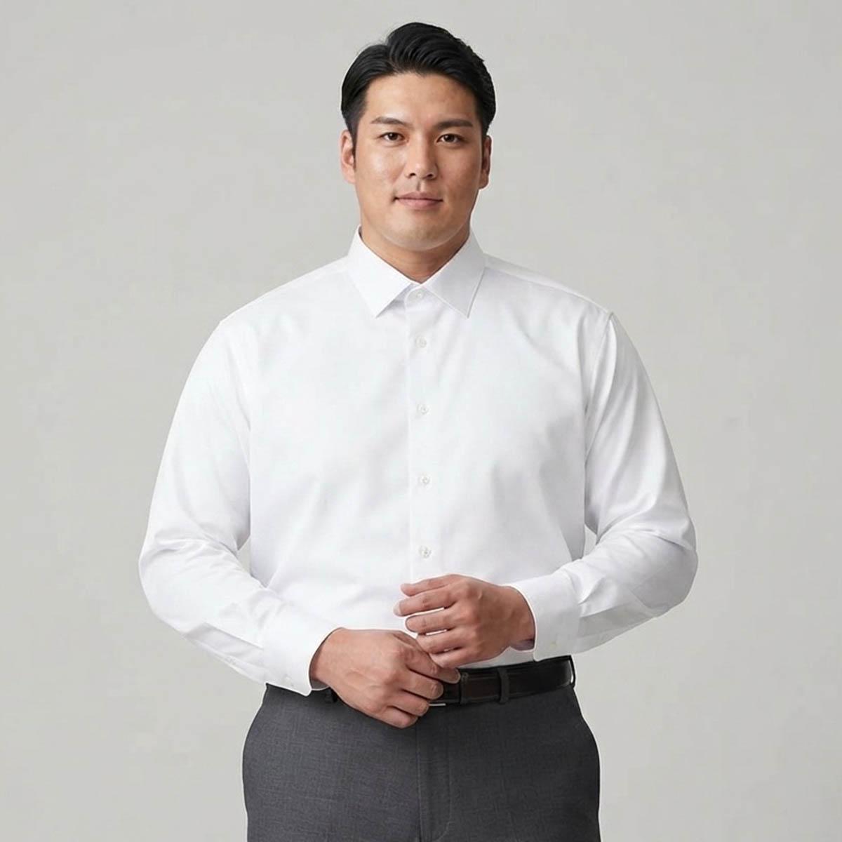 Mens Big & Tall Christian Aujard Dress Shirt - White