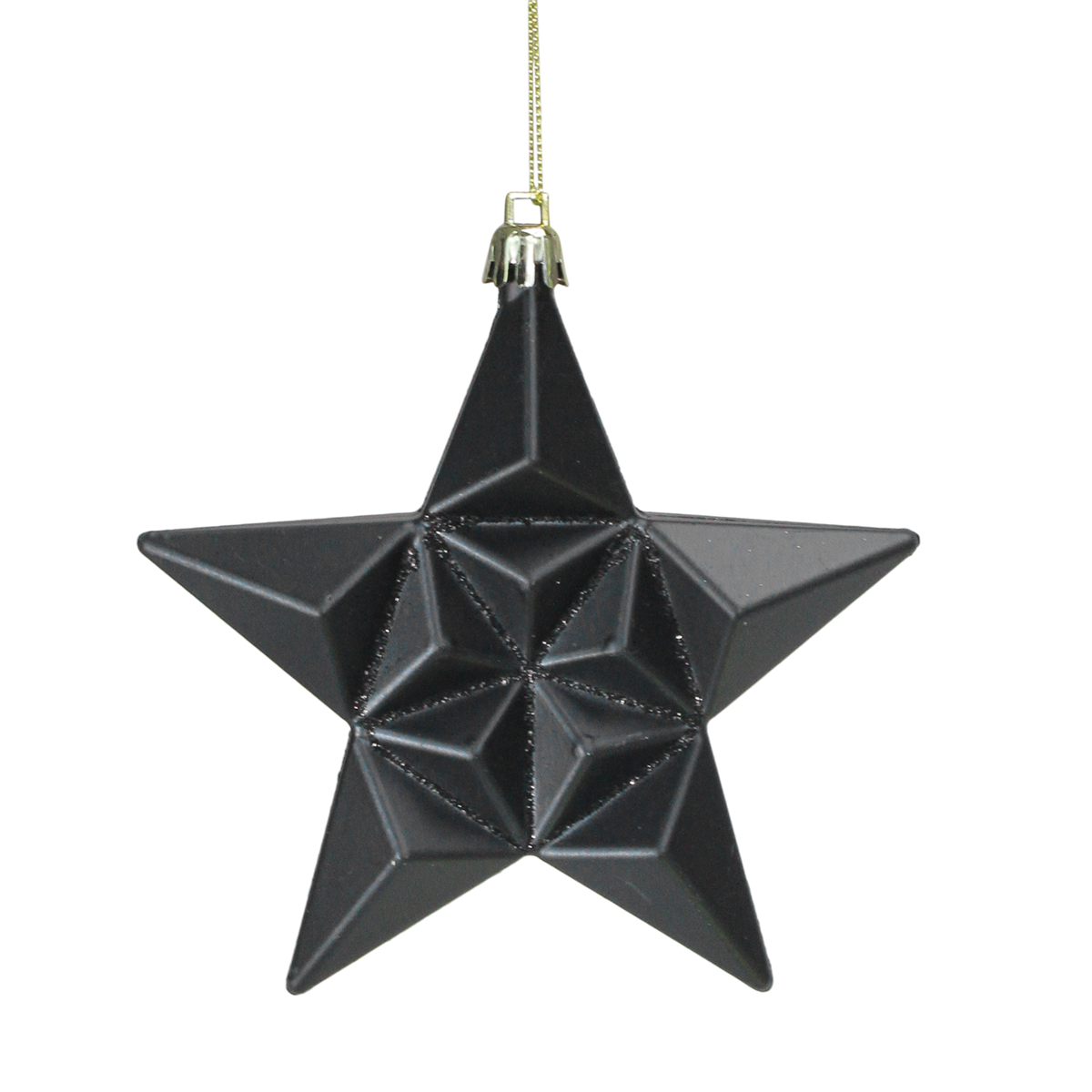 DAK 12ct. Matte Glittered Star Shatterproof Ornaments