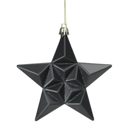 DAK 12ct. Matte Glittered Star Shatterproof Ornaments