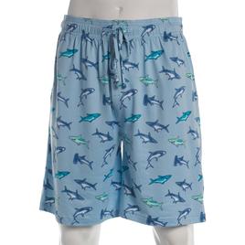Mens Preswick & Moore® Shark Drawstring Pajama Shorts
