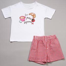 Girls (7-16) Sleep On It® 2pc. Le Petit Déjeuner Pajama Set