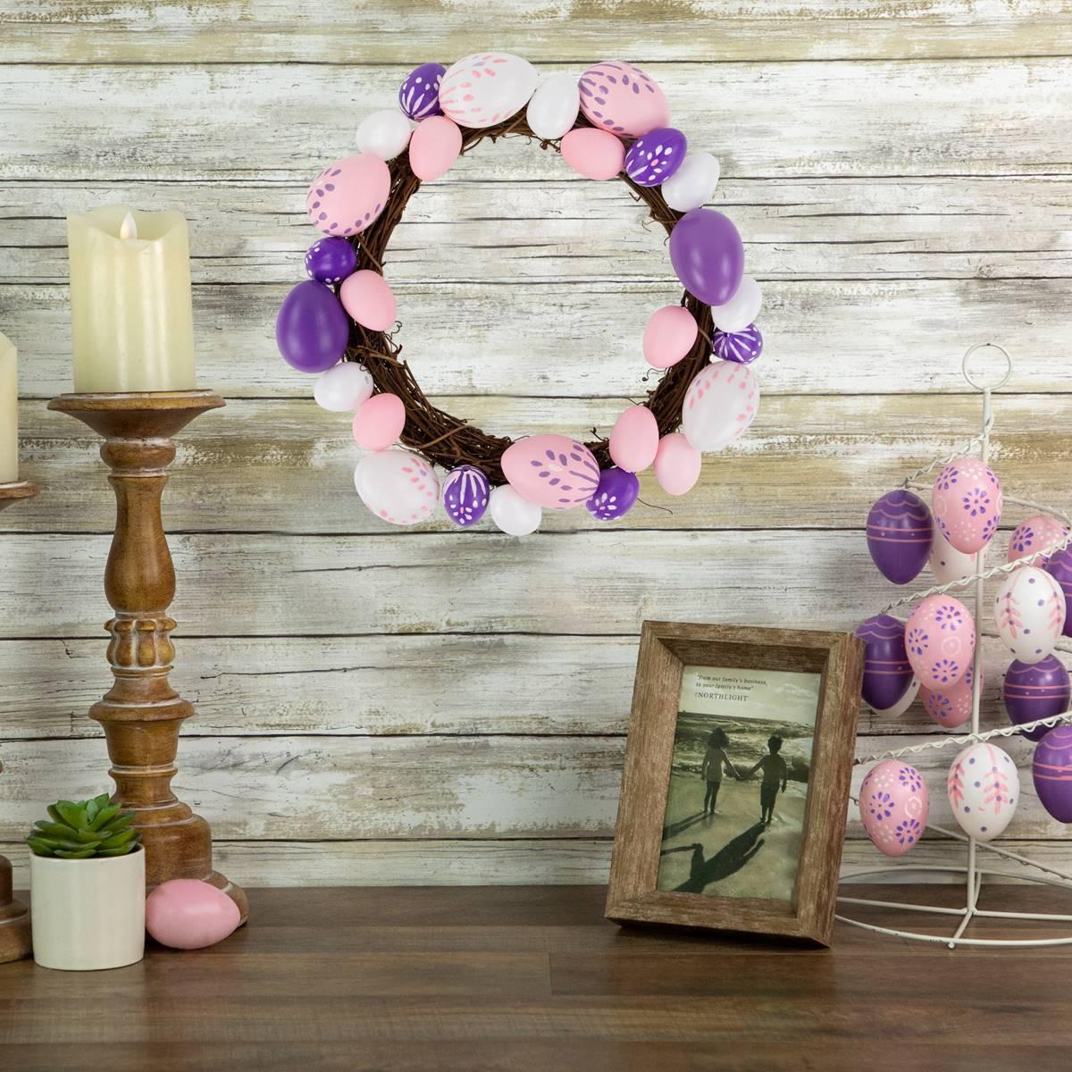 Northlight Seasonal Easter Eggs Spring Wreath