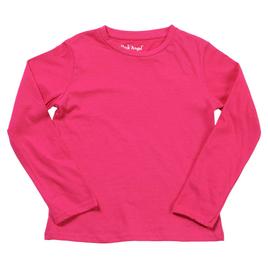 Girls (4-6x) Pink Angel Long Sleeve Basic Tee