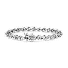 Haus of Brilliance 1/10ctw. Diamond Links of Flame Bracelet
