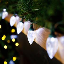 Northlight 25ct. Pure White LED C9 Mini Christmas Lights
