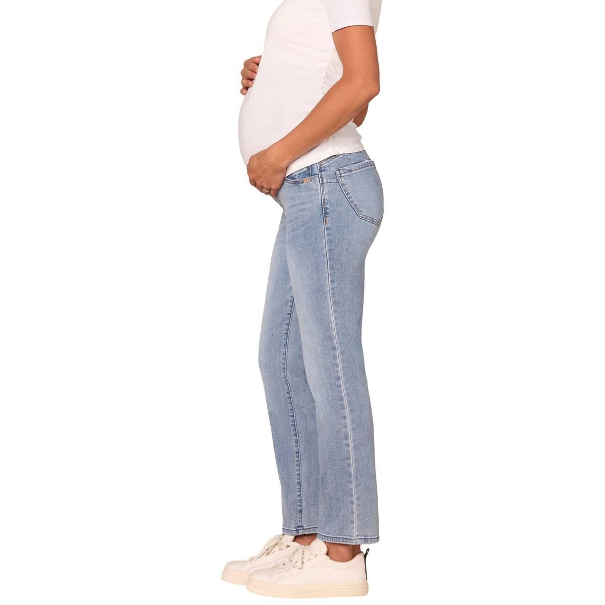 Womens Democract "Ab"solution® Light Blue Maternity Jeans
