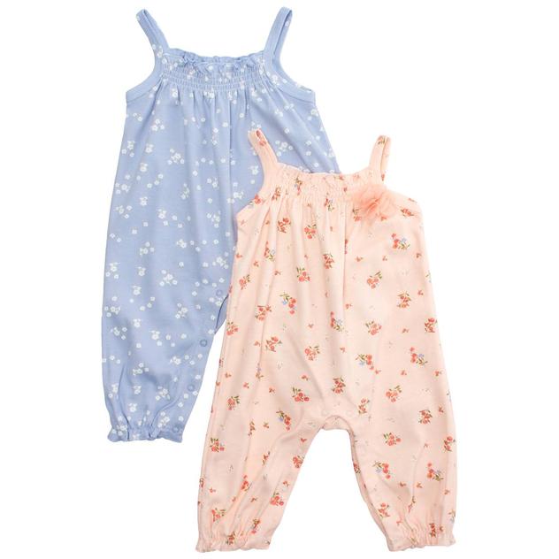 Baby Girl (3-9M) Laura Ashley® 2pk. Ditsy Floral Jumpsuits