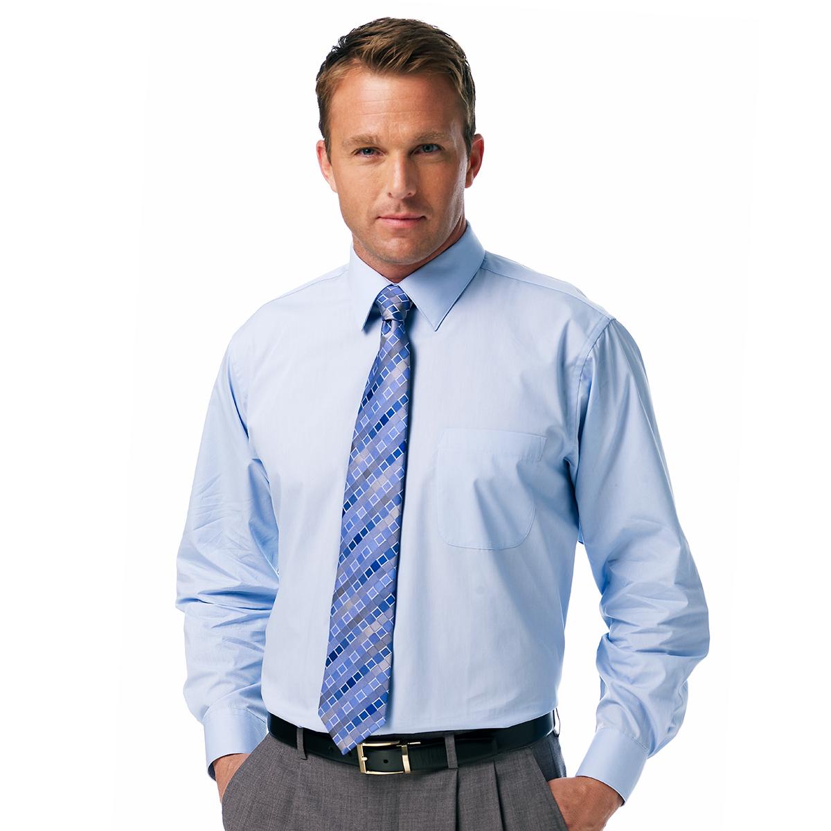 Mens Christian Aujard Slim Fit Stretch Dress Shirt - Powder Blue
