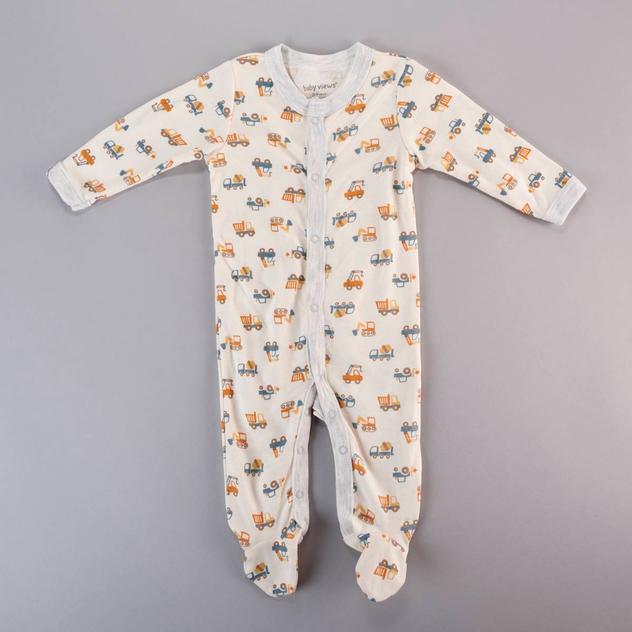 Baby Boy (NB-9M) baby views® Construction Footie