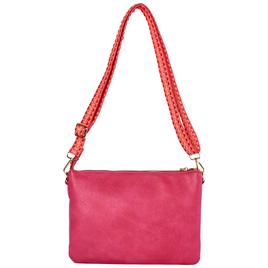 DS Fashion NY Triple Gusset Crossbody - Hot Pink