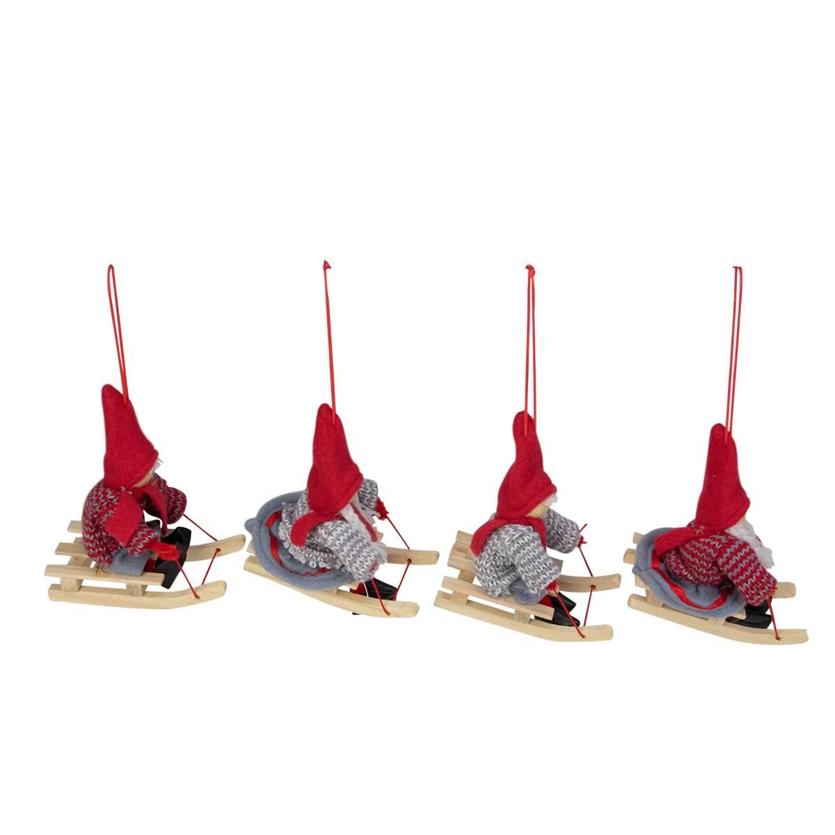 Northlight Seasonal Holiday Kids Christmas Ornaments - Set of 4