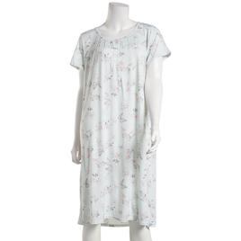 Womens Laura Ashley(R) Short Sleeve Floral Butterfly Nightgown