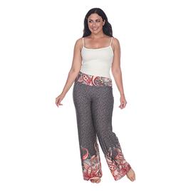 Plus Size White Mark Printed Palazzo Pants