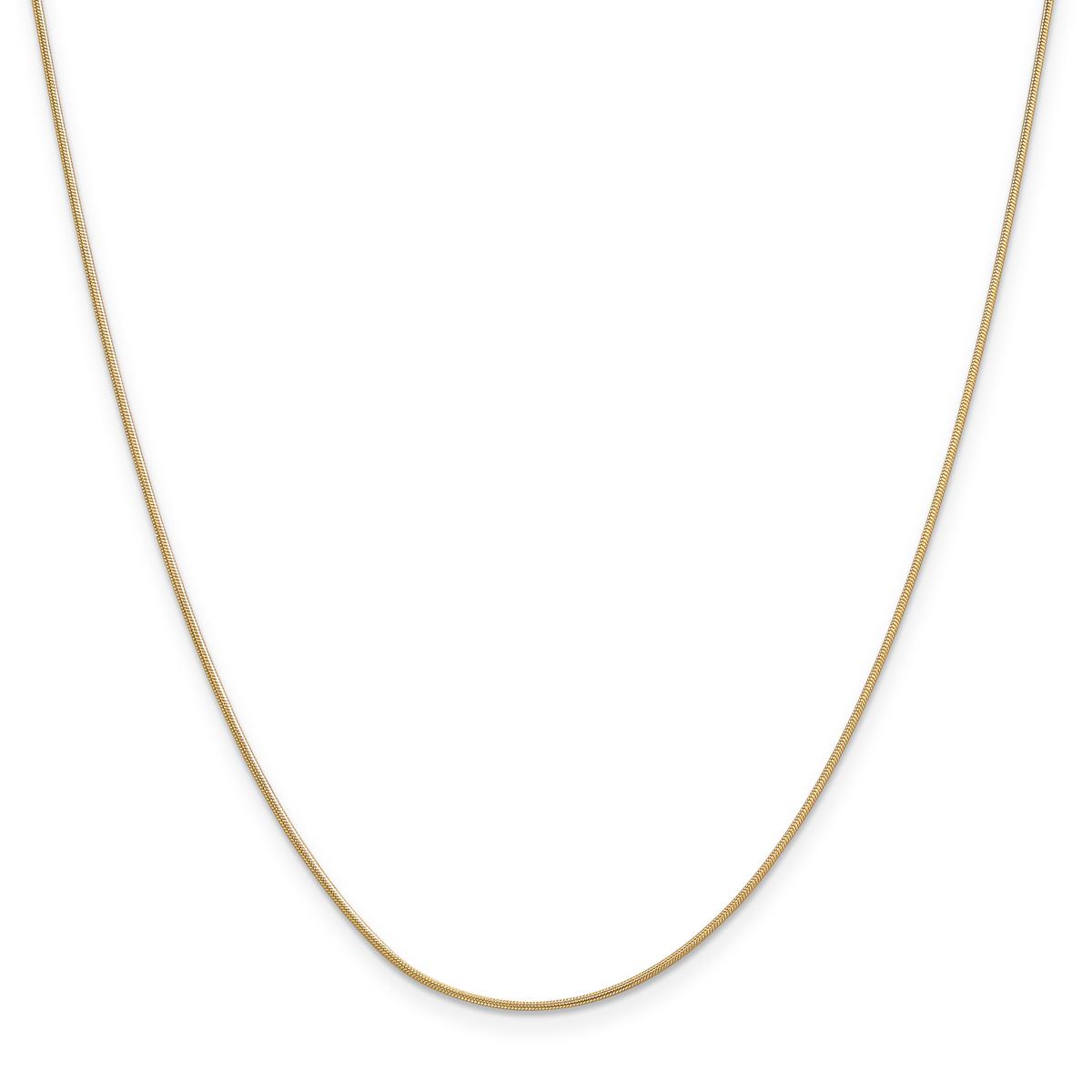 Gold Classics(tm) .90mm. 14k Gold Round Snake Chain Necklace