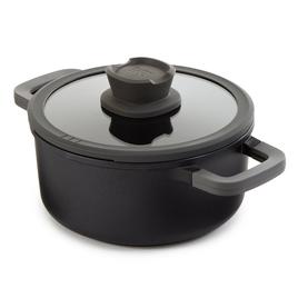 BergHOFF Leo Stone+ Non-stick Ceramic 3qt. Stockpot w/ Glass Lid