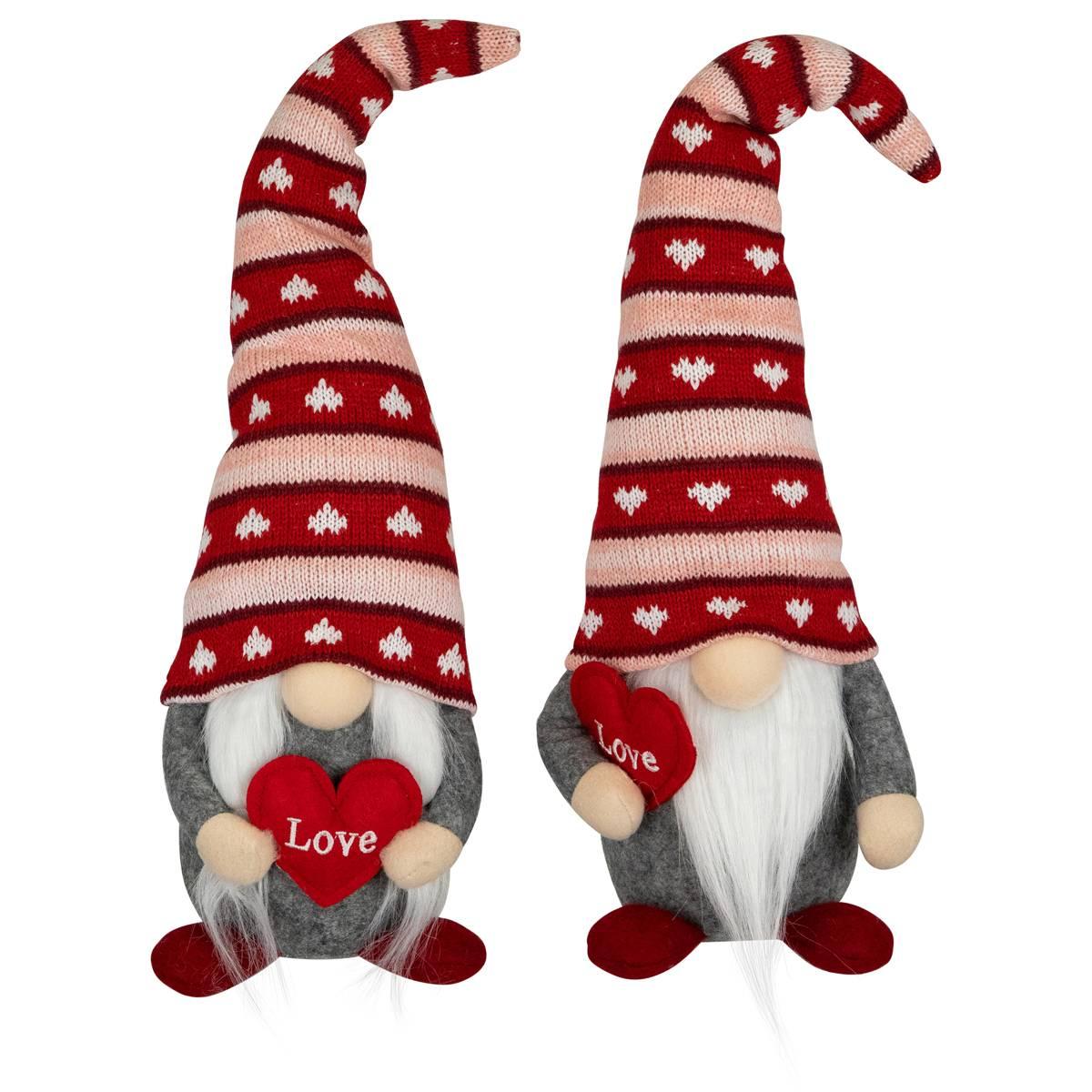Northlight Seasonal Girl & Boy Valentine''s Day Gnomes - Set of 2