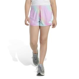 Girls (7-16) adidas(R) Ombre Dot Emblem No Side Seam Shorts