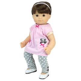 Sophia's® 3pc. Panda Hooded Sweatshirt &amp; Leggings Set