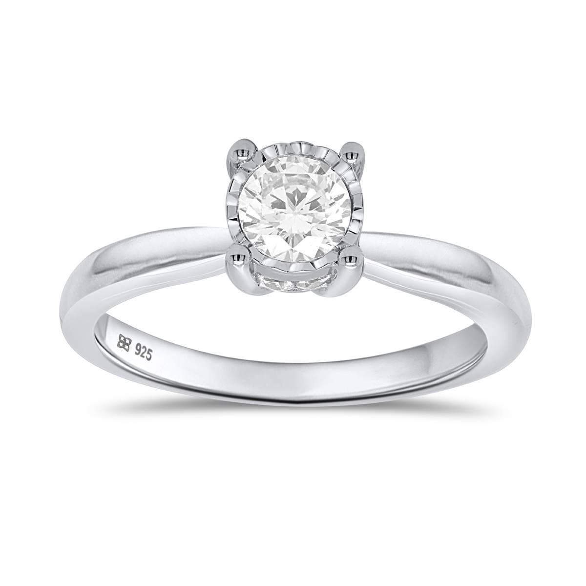 Nova Star(R) 1/2ctw. Lab Grown Diamond Miracle Solitaire Ring