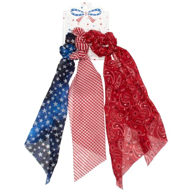 Womens Fantasia 2pk. Americana Bandana Hair Twisters