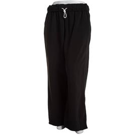Juniors Plus Derek Heart Fold Over Waist Wide Leg Sweatpants