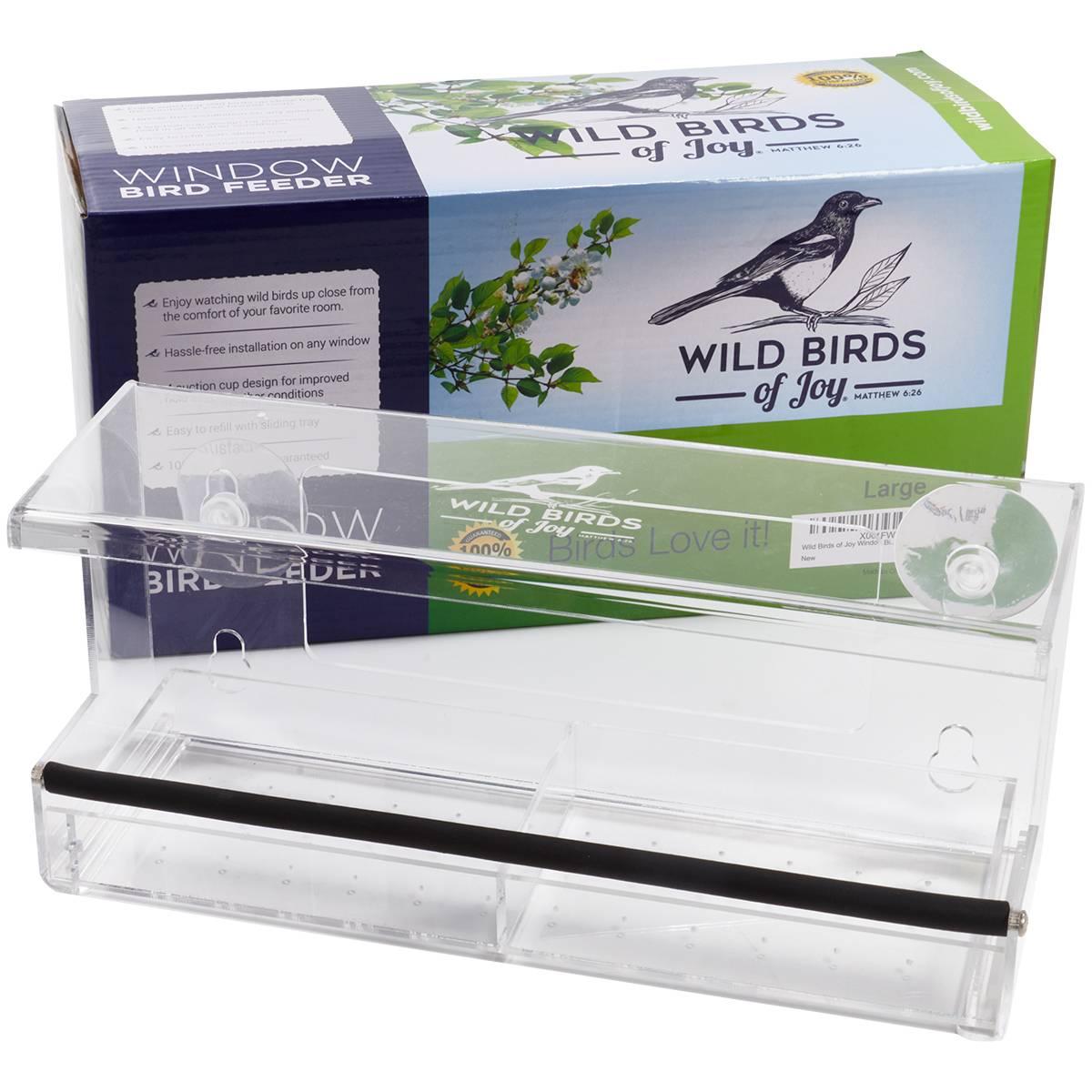 Wild Birds of Joy(R) Large Acrylic Window Birdfeeder