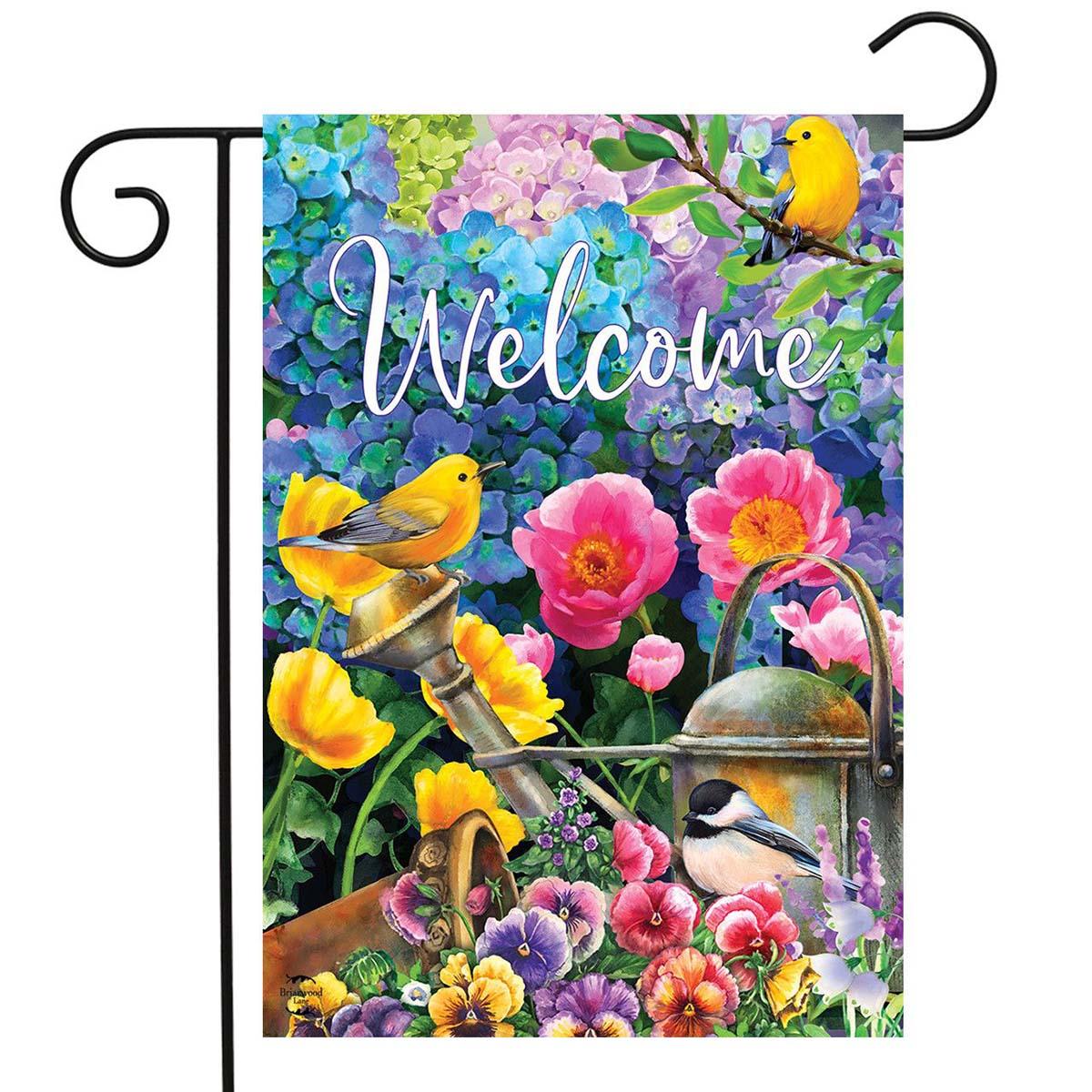 Briarwood Lane Spring Time Garden Welcome Garden Flag