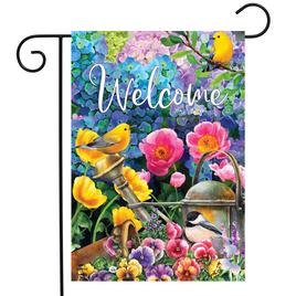Briarwood Lane Spring Time Garden Welcome Garden Flag