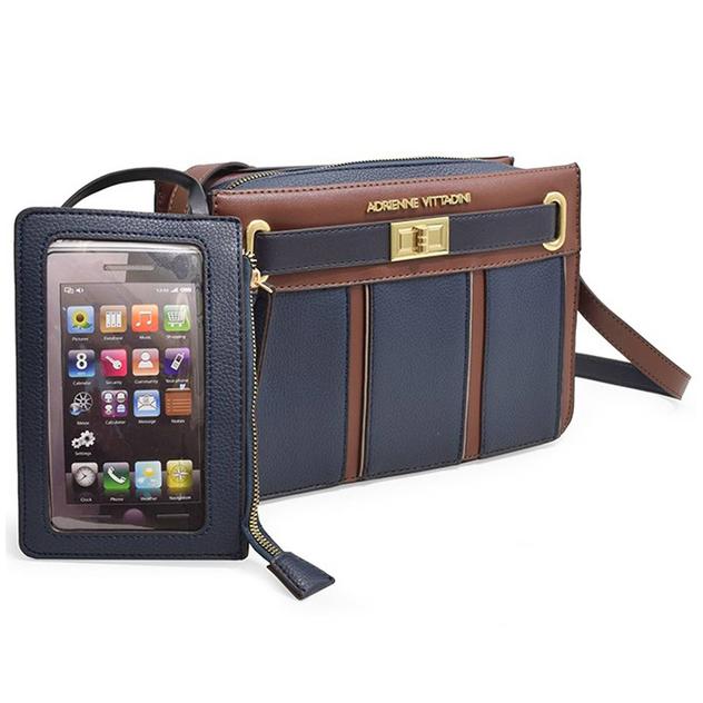 Adrienne Vittadini Sutton Square Crossbody w/ Phone Holder
