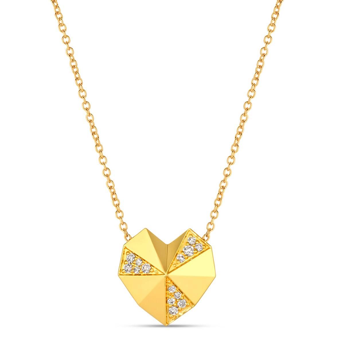 Le Vian(R) Honey Gold(tm) Vanilla Diamonds(R) Heart Necklace