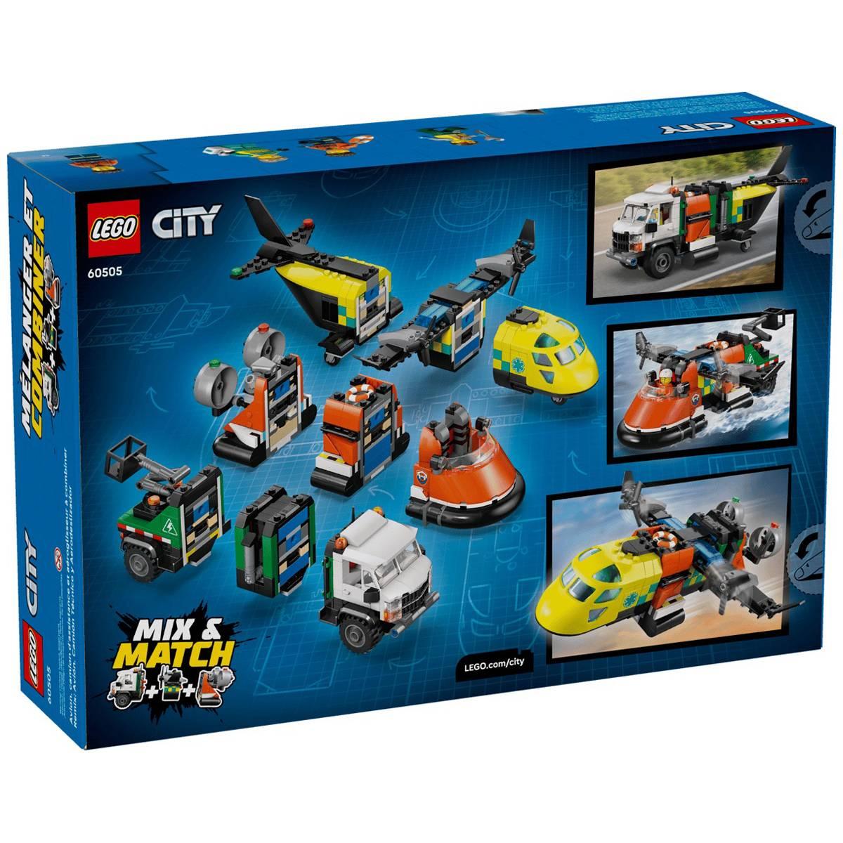LEGO® City Airplane Service Truck & Hovercraft Building Kit