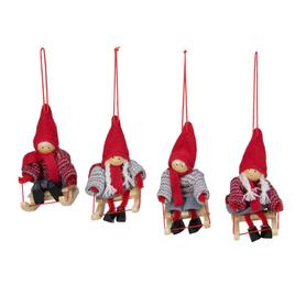 Northlight Seasonal Holiday Kids Christmas Ornaments - Set of 4