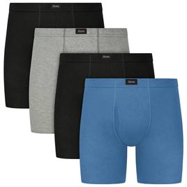 Mens Hanes Ultimate® Core 4pk. Boxer Briefs - Black/Blue/Grey