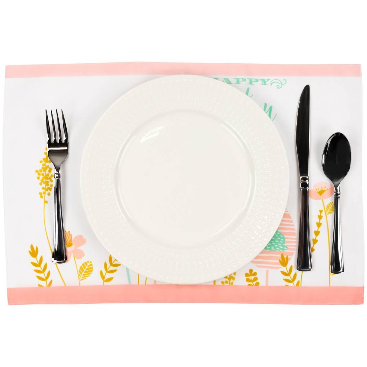 Northlight Seasonal Happy Easter Floral Placemats - Set of 4