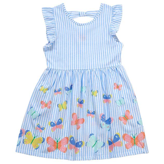 Girls (4-6x) Freestyle Revolution Stripe Butterfly Border Dress