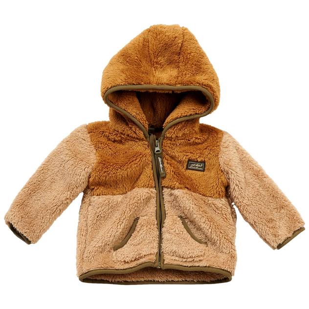 Baby Unisex (NB-9M) Eddie Color Block Plush Hooded Jacket