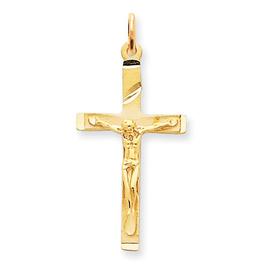 Gold Classics(tm) 14kt. Yellow Gold Crucifix Charm