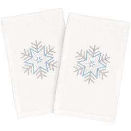 Linum Home Textiles Christmas Crystal Hand Towel Set Of 2