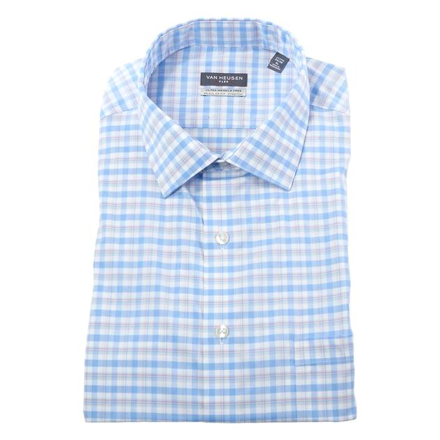 Mens Van Heusen® Regular Fit Stretch Dress Shirt - Blue Rose