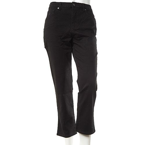 Petite Gloria Vanderbilt Amanda Black Jeans