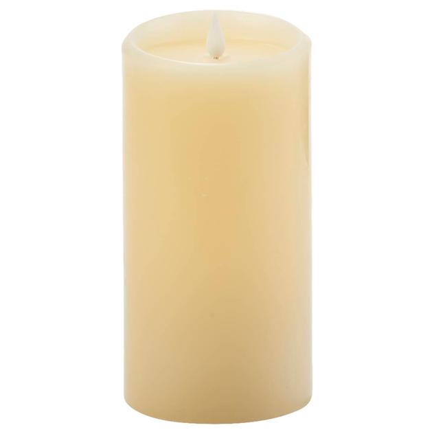 Illure 4x8 Wax Core Pillar Flameless LED Candle w/ Remote